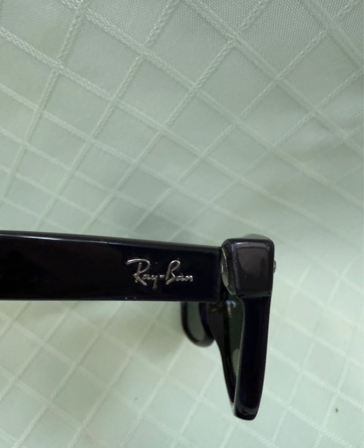 Ray-Ban New Wayfarer Sunglasses Black Frame Dark Green - photo 3