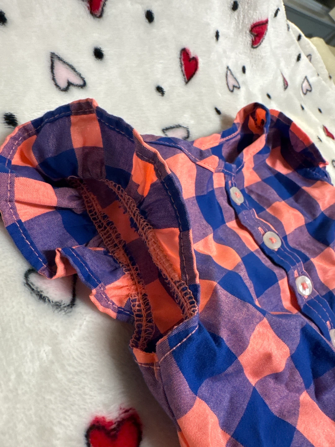 Carter's Baby Girl "3m" Plaid Romper - photo 3