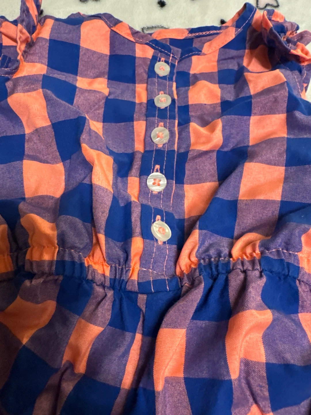 Carter's Baby Girl "3m" Plaid Romper - photo 2