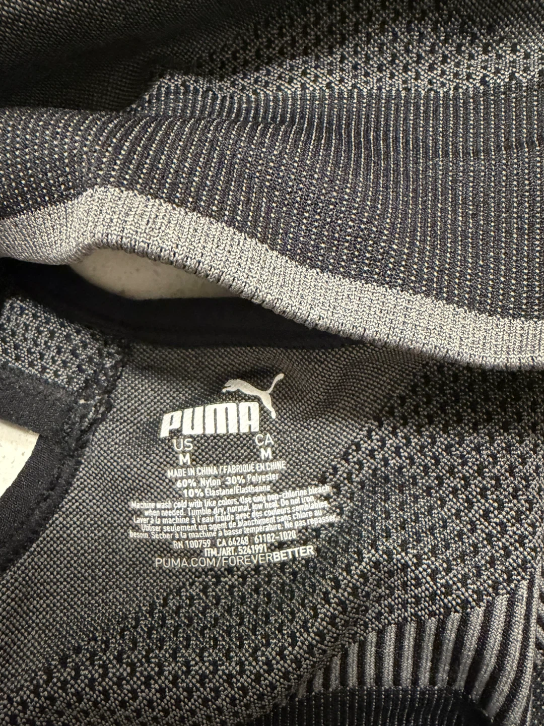 Puma Women's Grey Racerback Sports Bra - Size Medium - photo 3