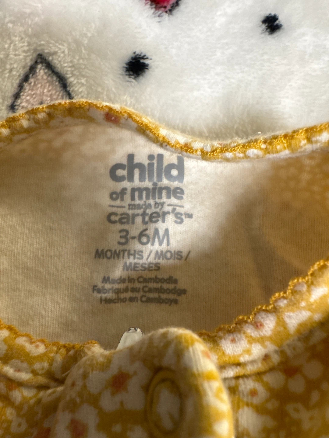 Baby Sleepsuit - "Little Sister" Floral Print - photo 3