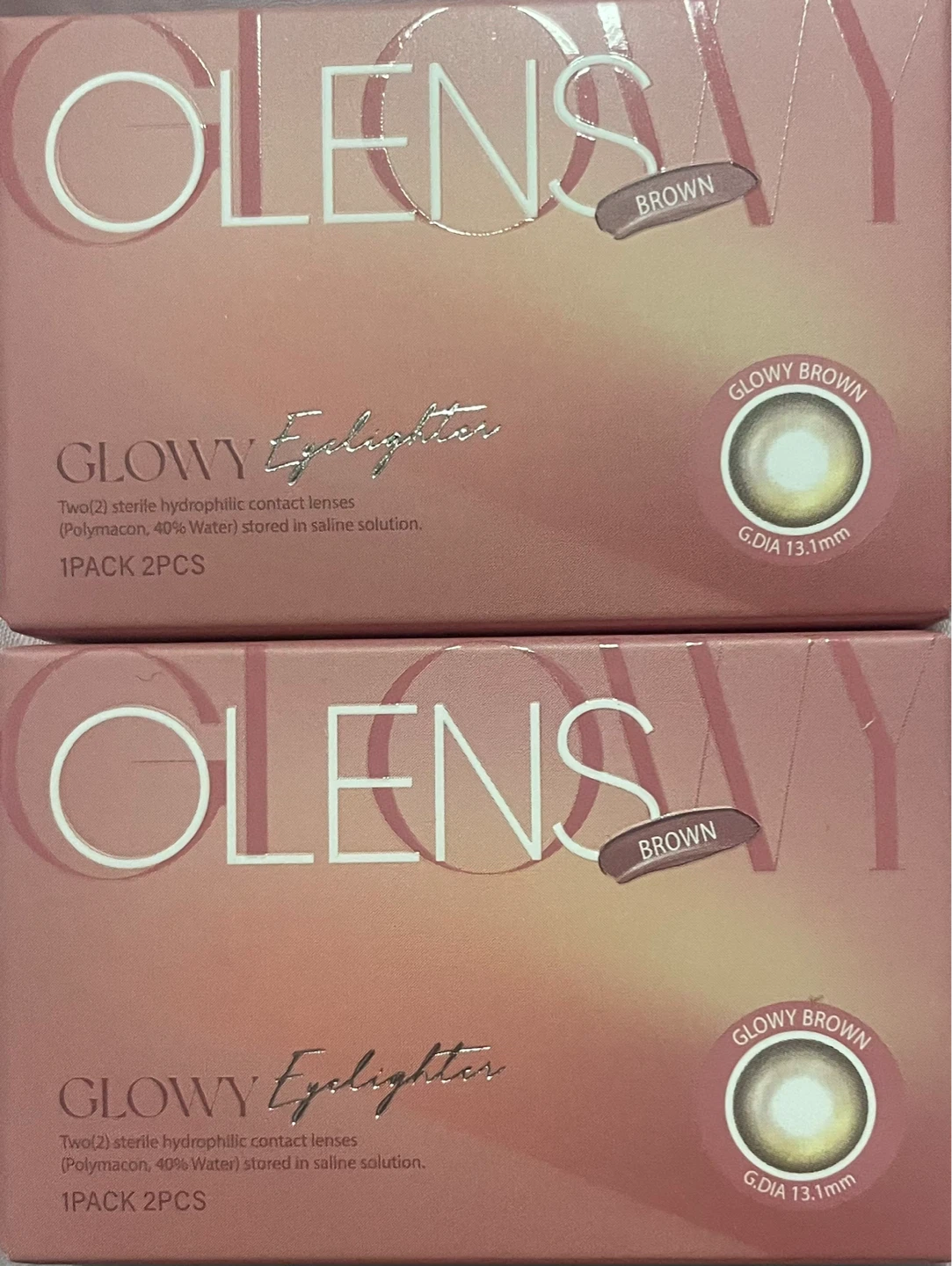 OLENS Glowy Eyelighter Brown Contact Lenses (2 Pack) - photo 2