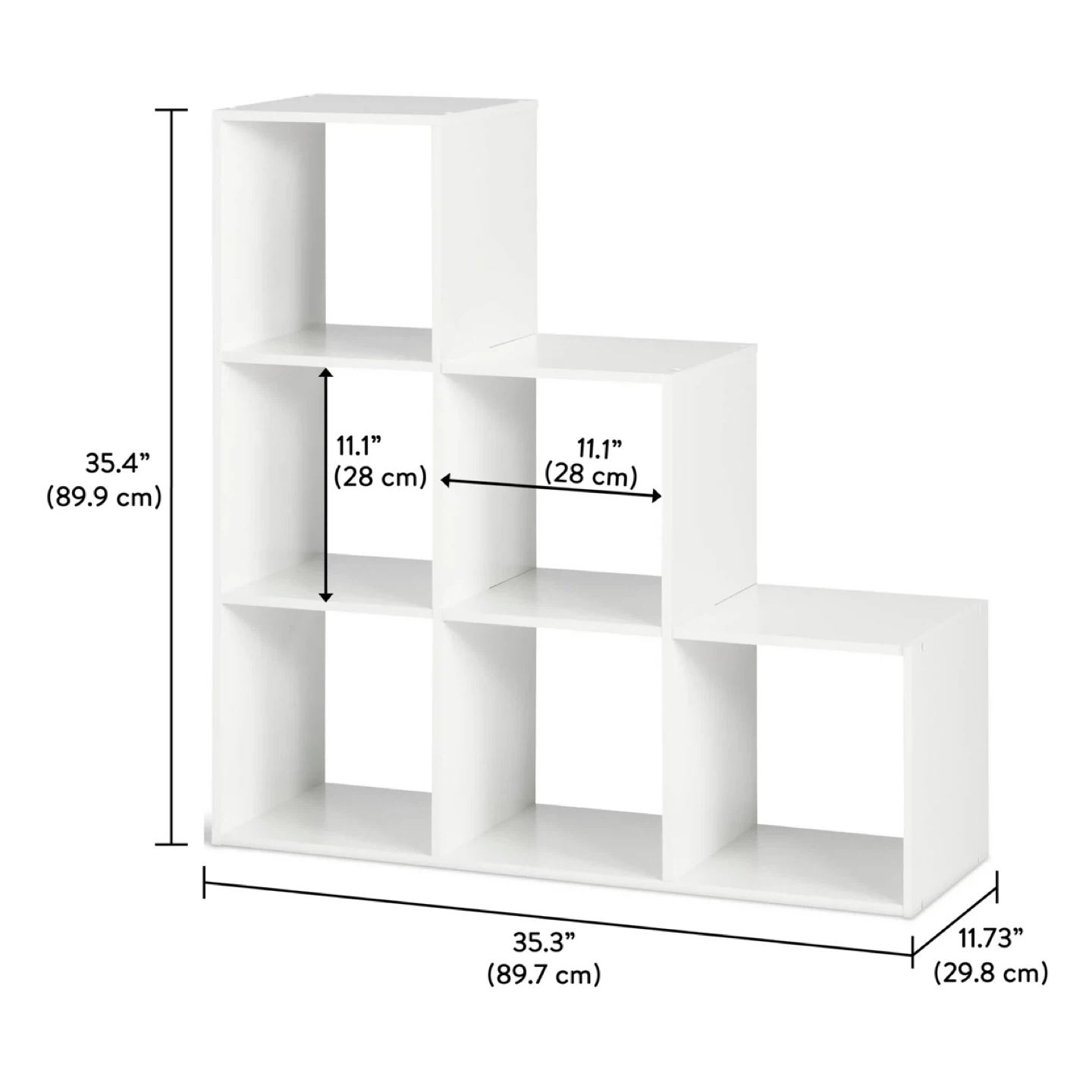 $5 - Mainstays 3-2-1 Cube Storage Organizer, White - photo 3