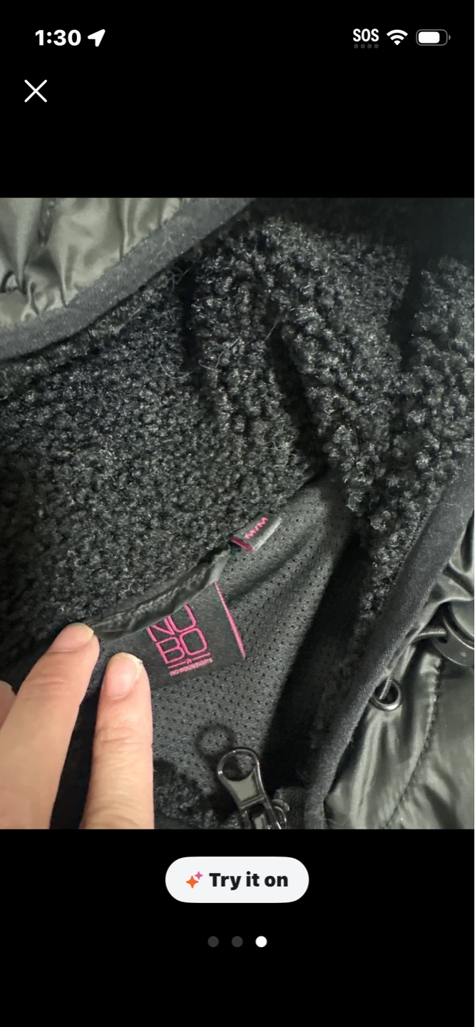 NO BOUNDRIES Black Sherpa Hooded Jacket - photo 3