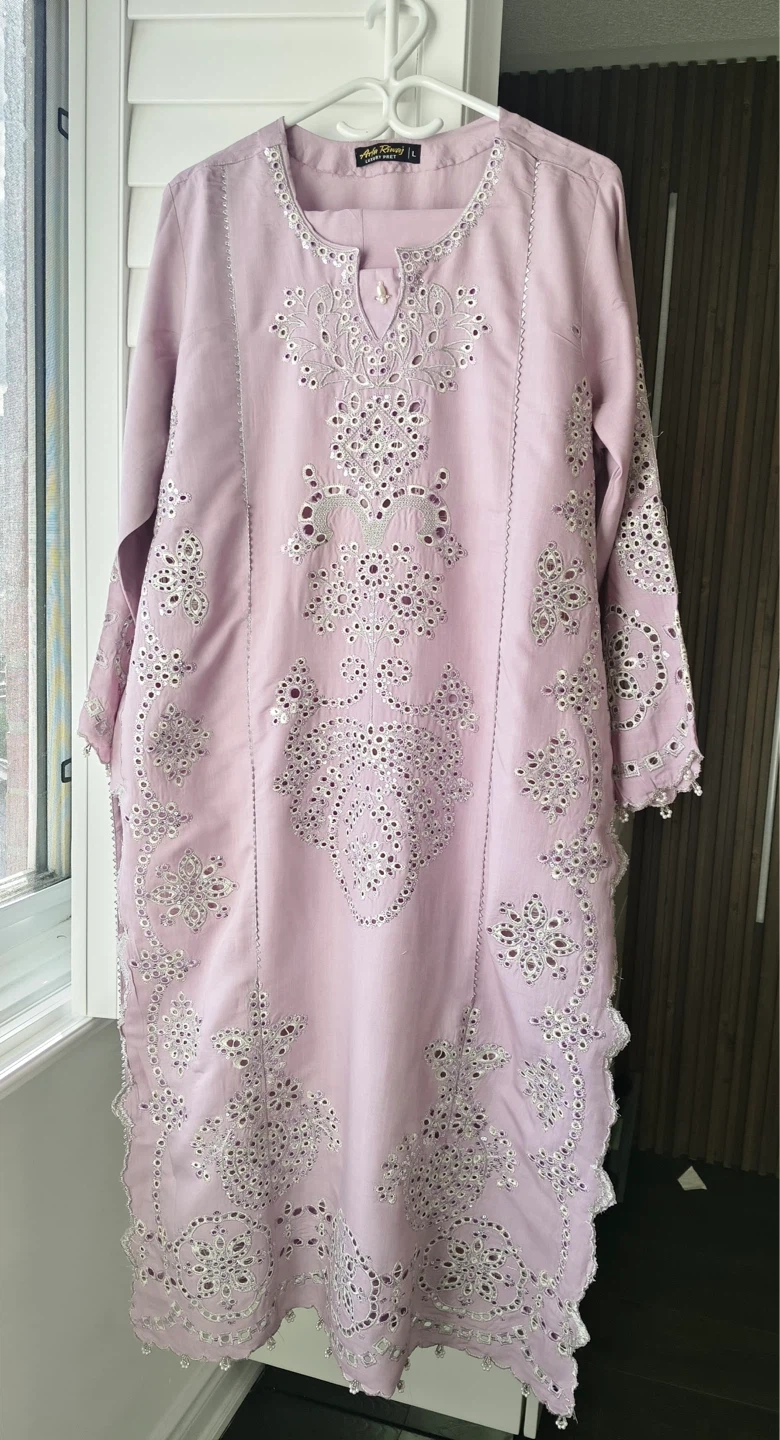 Elegance really awesome 3 piece dress & L kurti with dupatta