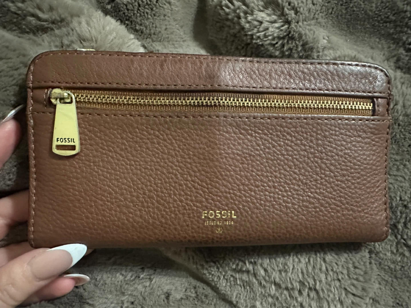 Fossil Brown Leather Bifold Wallet