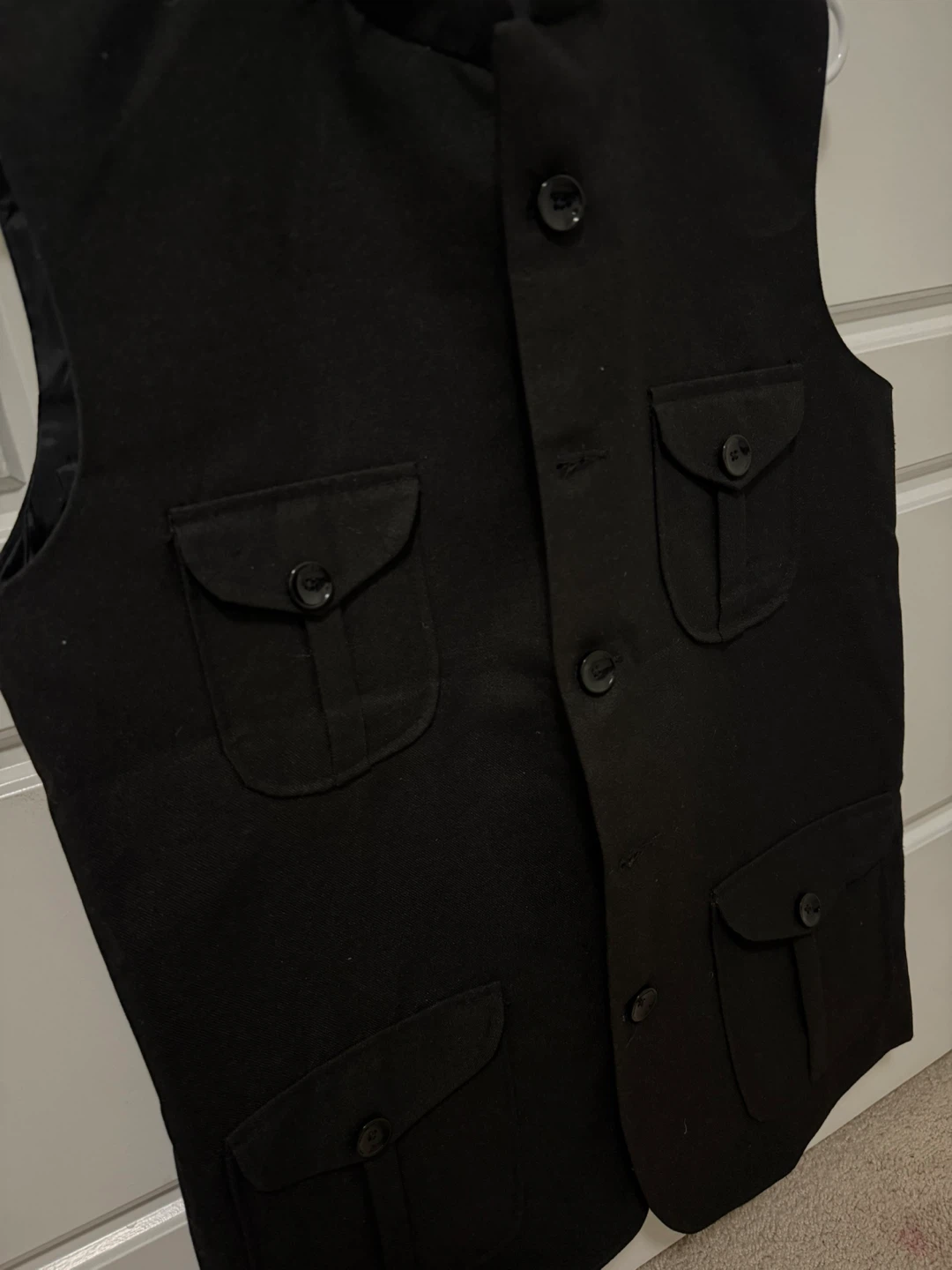 Black V-neck Vest - photo 3