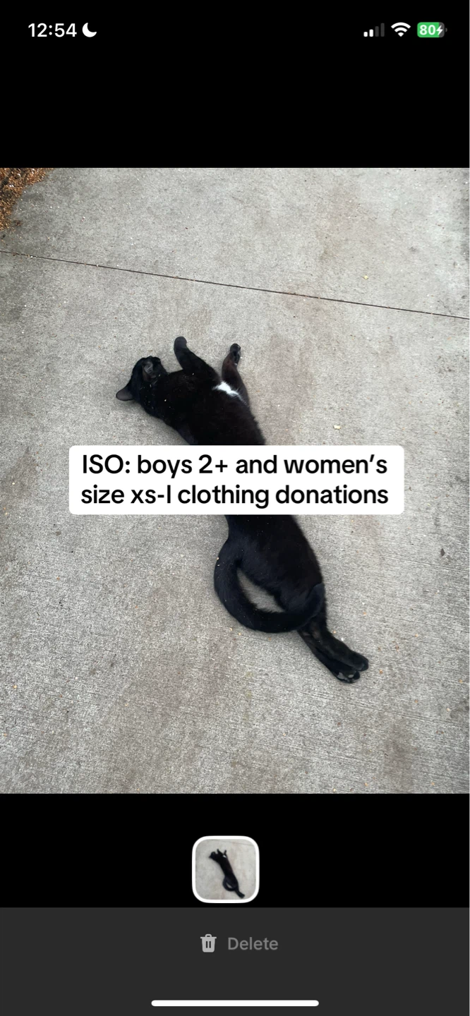 Clothing Donations Needed: Boys 2+, Women's XS-L