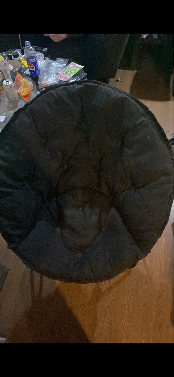 Black Saucer Chair
