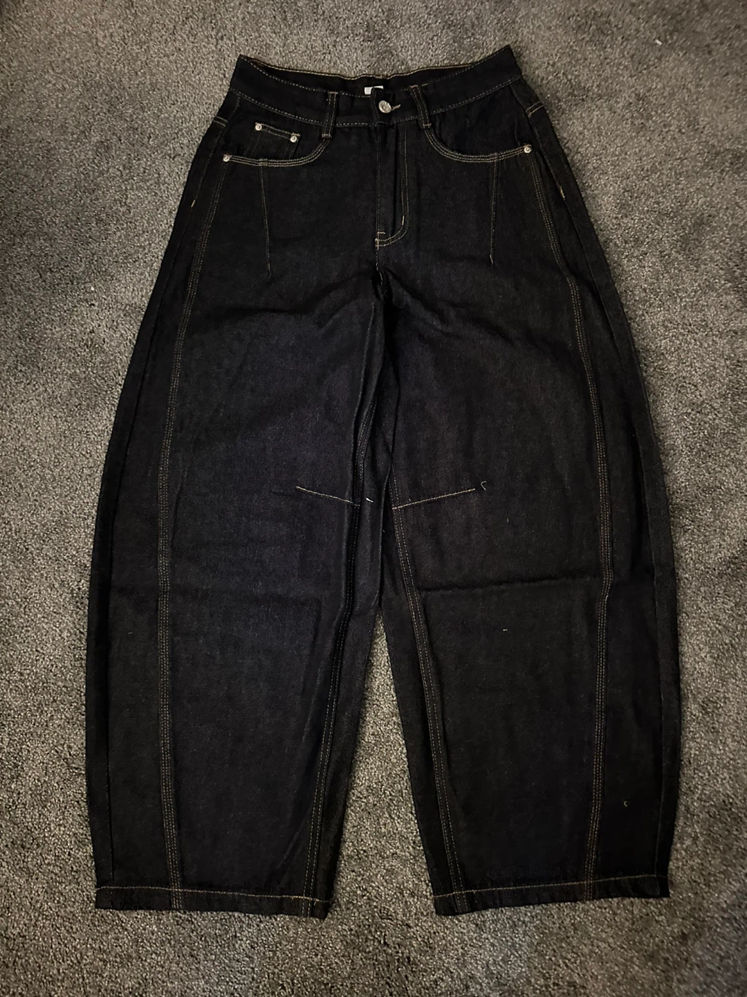 Indigo Raw Denim Jeans - photo 2