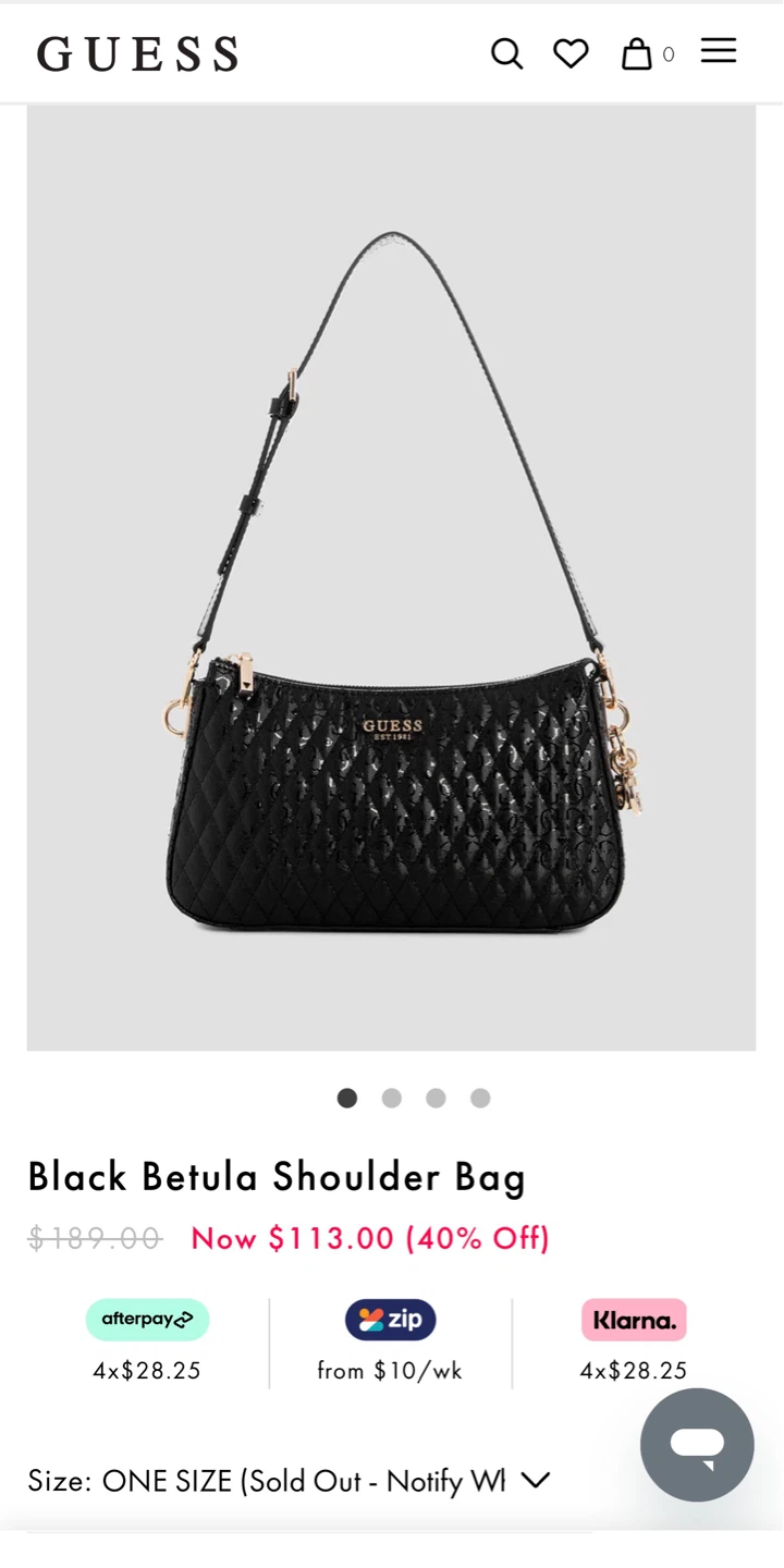 GUESS Black Betula Shoulder Bag - photo 2
