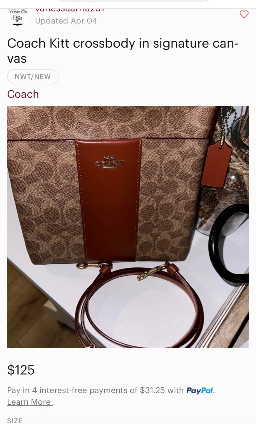 Coach Kitt Crossbody Bag in Signature Canvas - photo 2