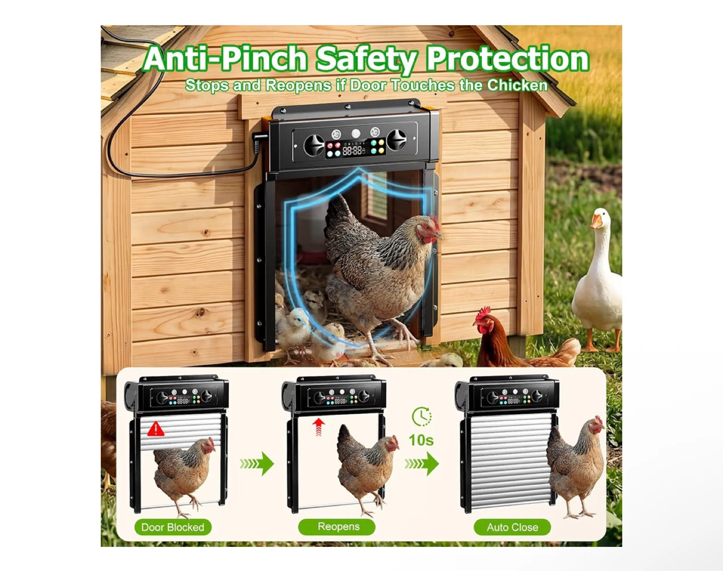 Automatic Chicken Coop Door Solar Powered System - photo 3