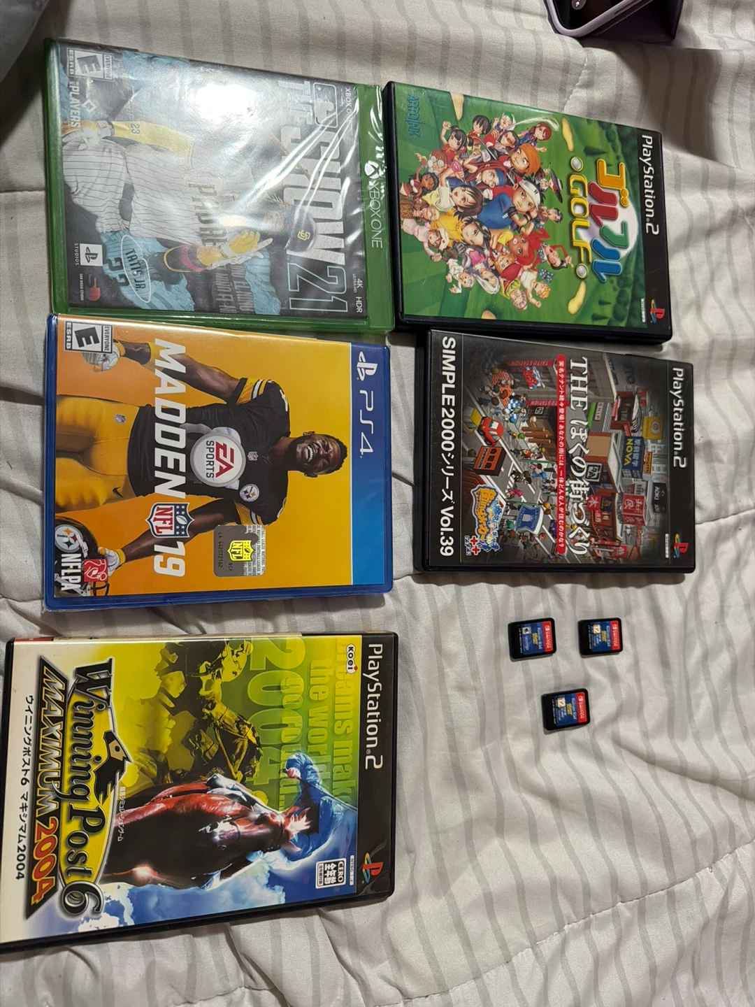 Video Games Bundle: Madden 19, Winning Post 6, Golf, and More