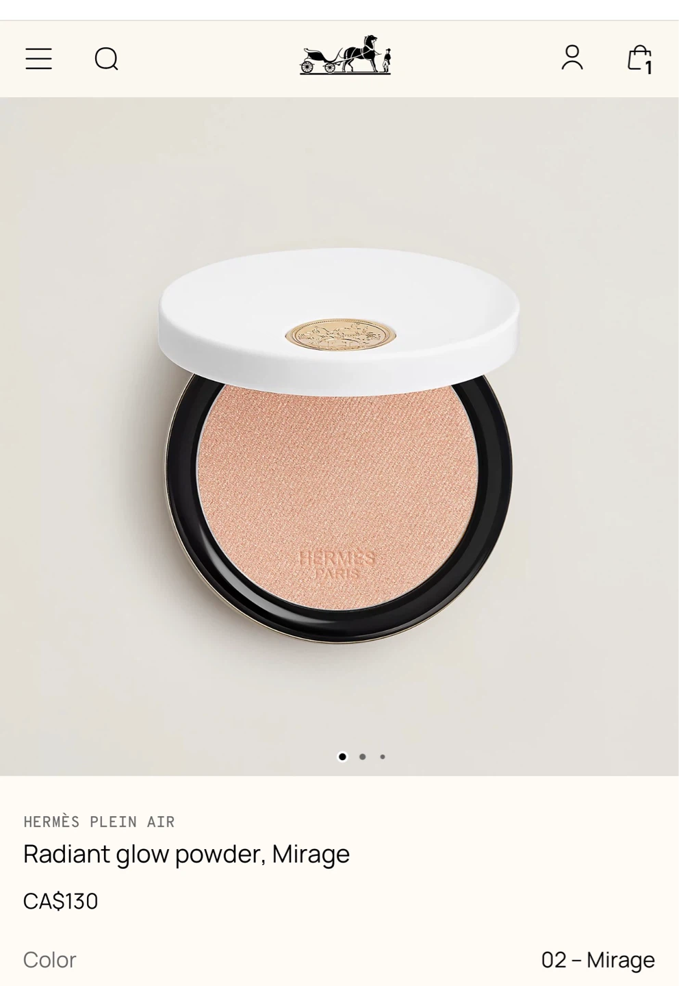 Hermès Plein Air Radiant Glow Powder - Mirage