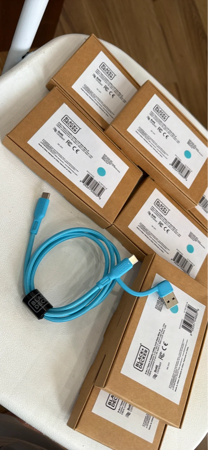 Black+Decker 3-in-1 USB Type C Combo Cable