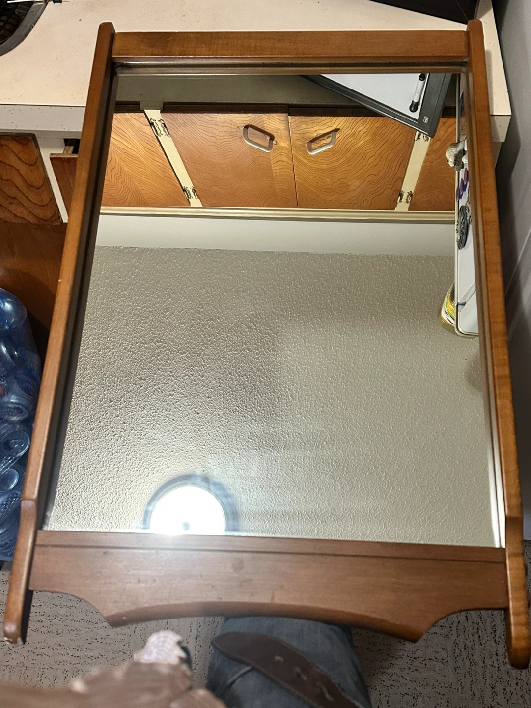 Vintage Cushman Colonial Solid Hard Rock Maple  Mirror