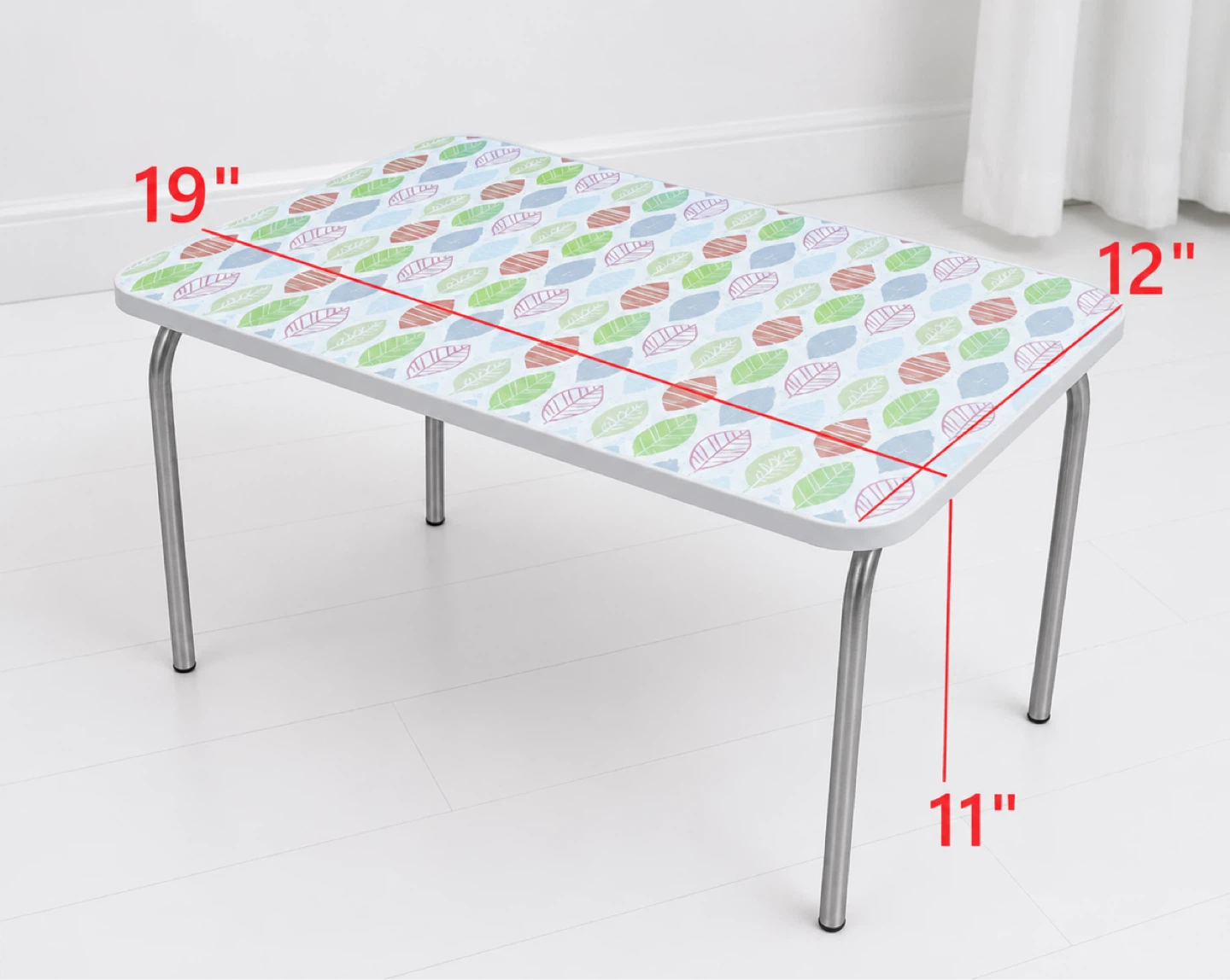 Kids Folding Table - Leaf Print