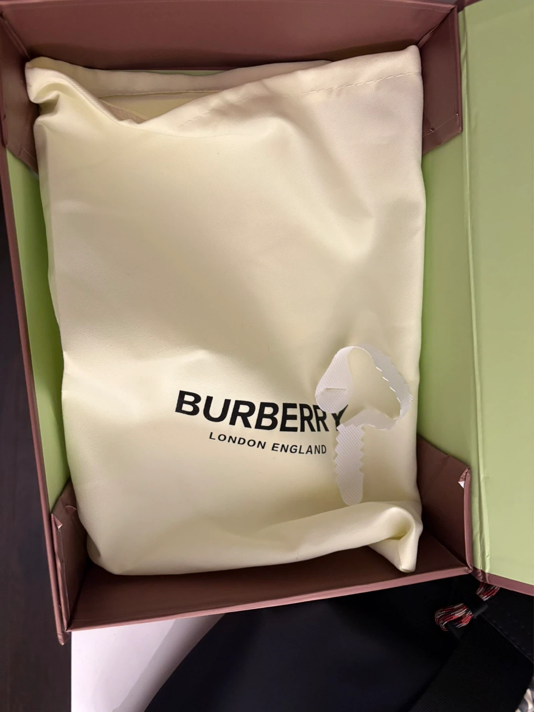 Burberry Black Nylon and Haymarket Check Pouch - photo 5