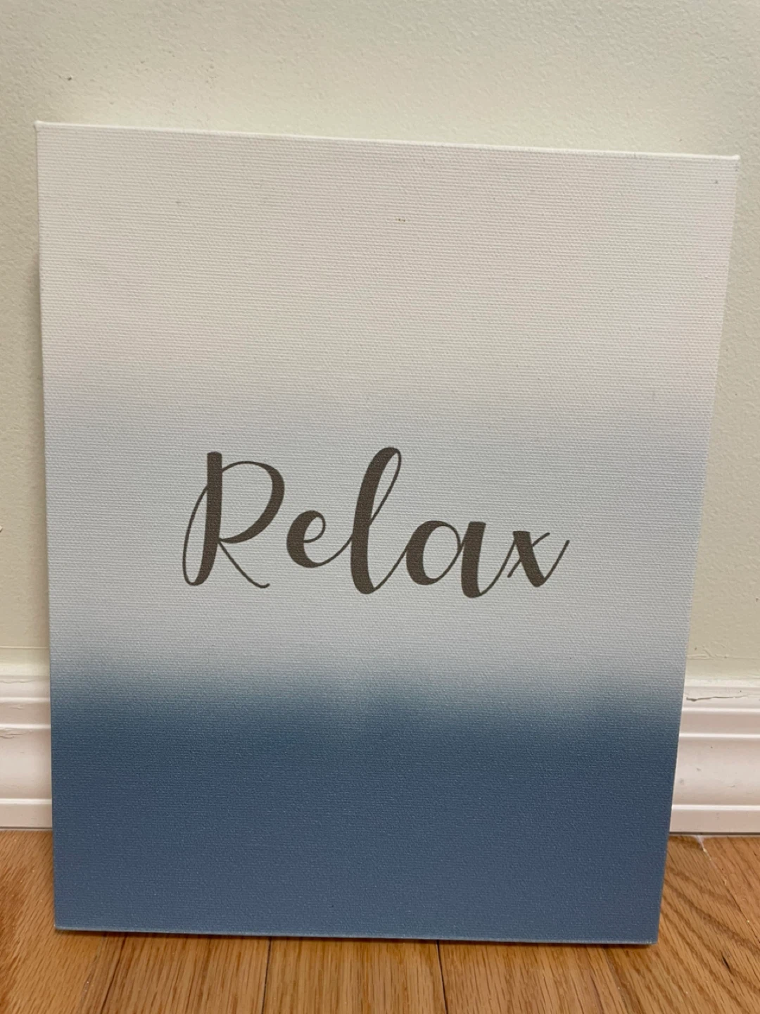 Set of 3 Canvas Wall Art - Relax, Refresh, Renew - photo 4