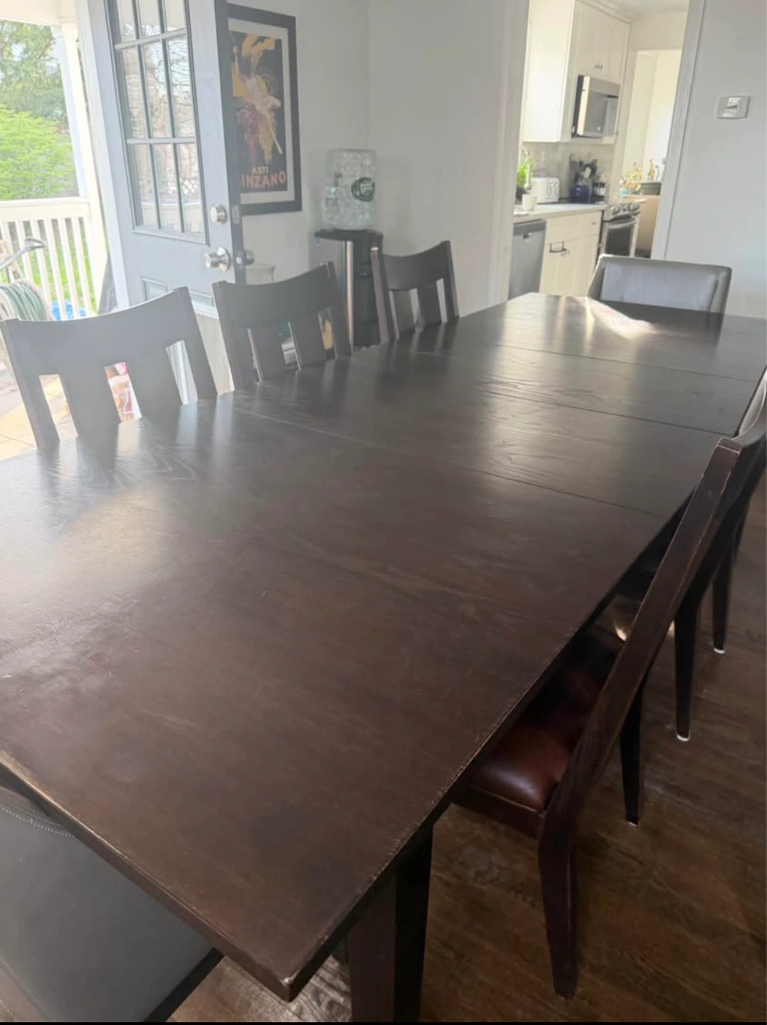Wooden Dining Table with Chairs