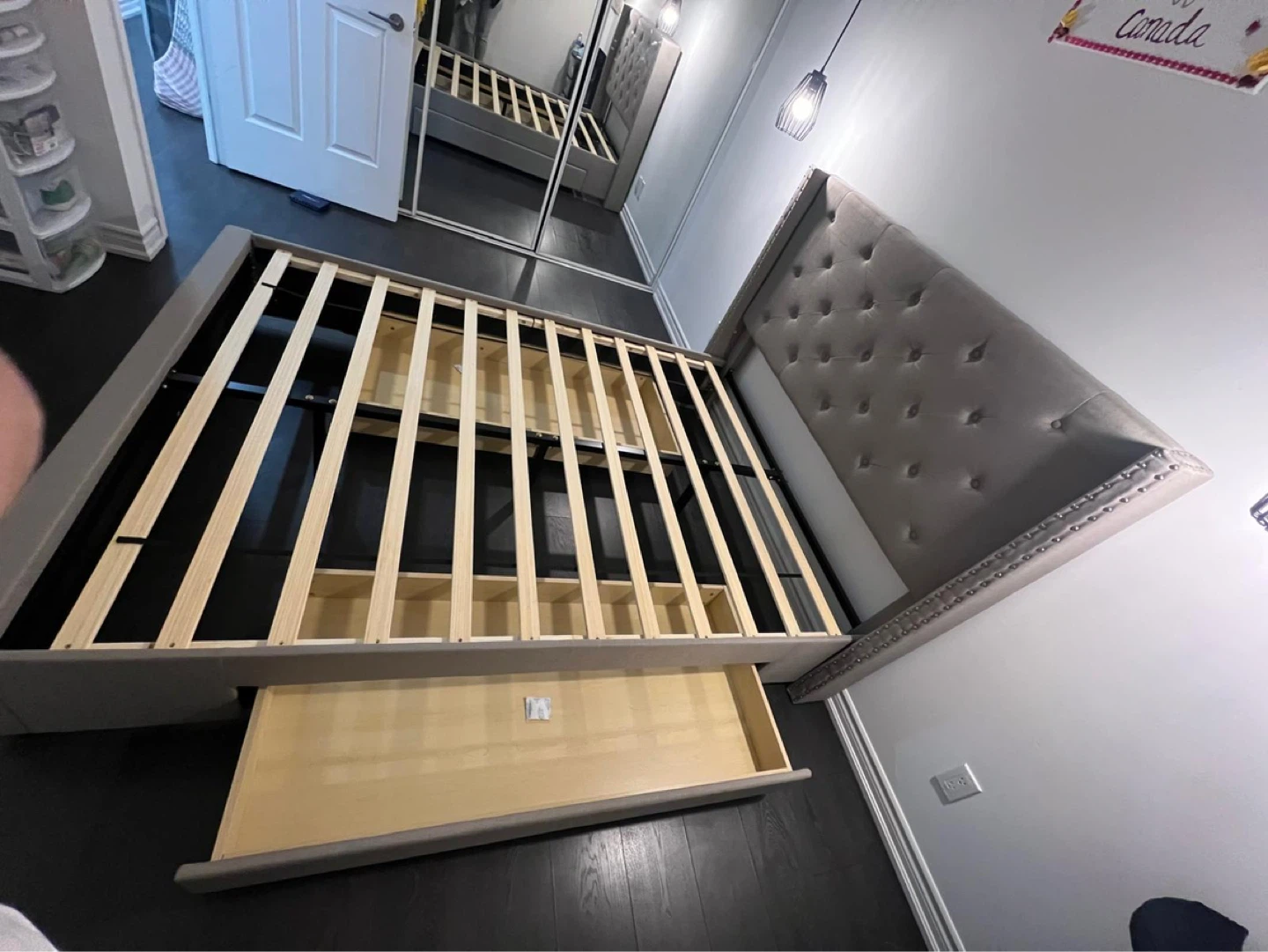 Bed Frame with Drawers - Queen. New-buy last year in 2025