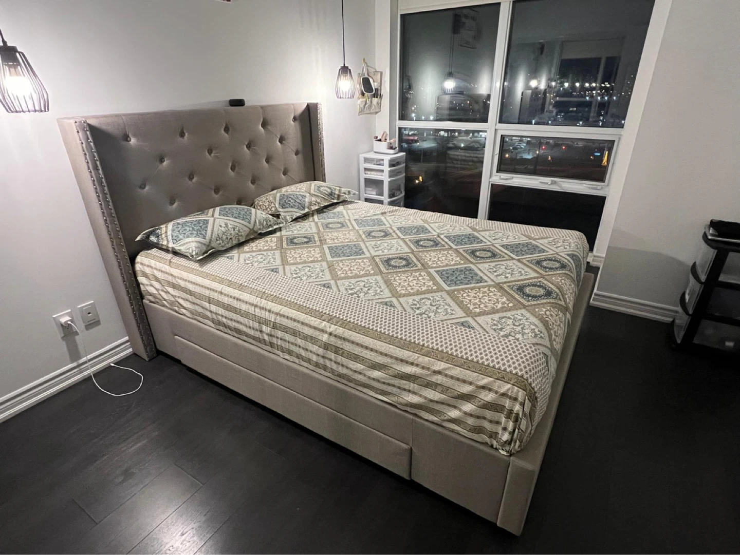 Bed Frame with Drawers - Queen. New-buy last year in 2025 - photo 2