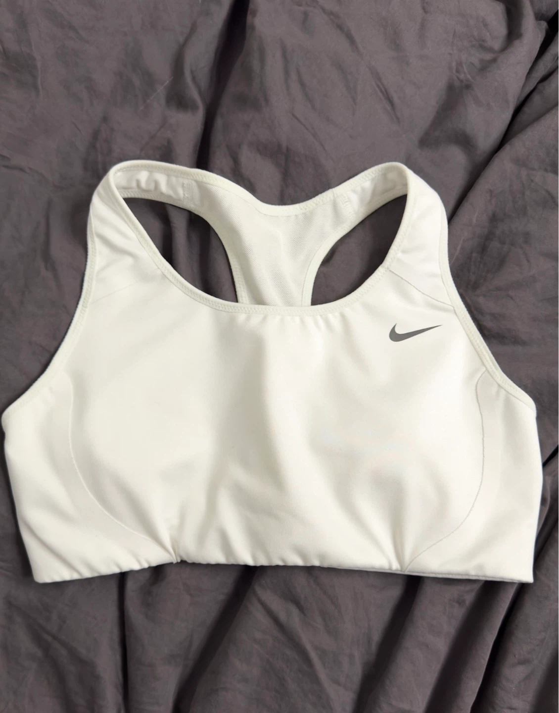 Nike Dri-FIT White Sports Bra Size M - photo 2