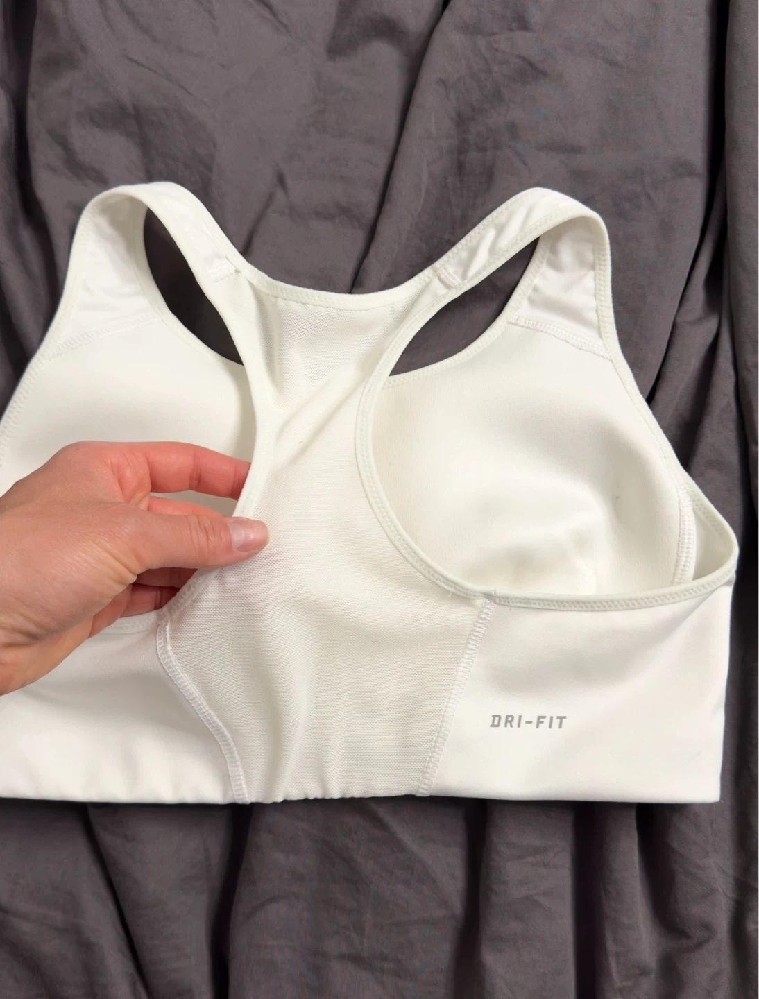 Nike Dri-FIT White Sports Bra Size M - photo 3