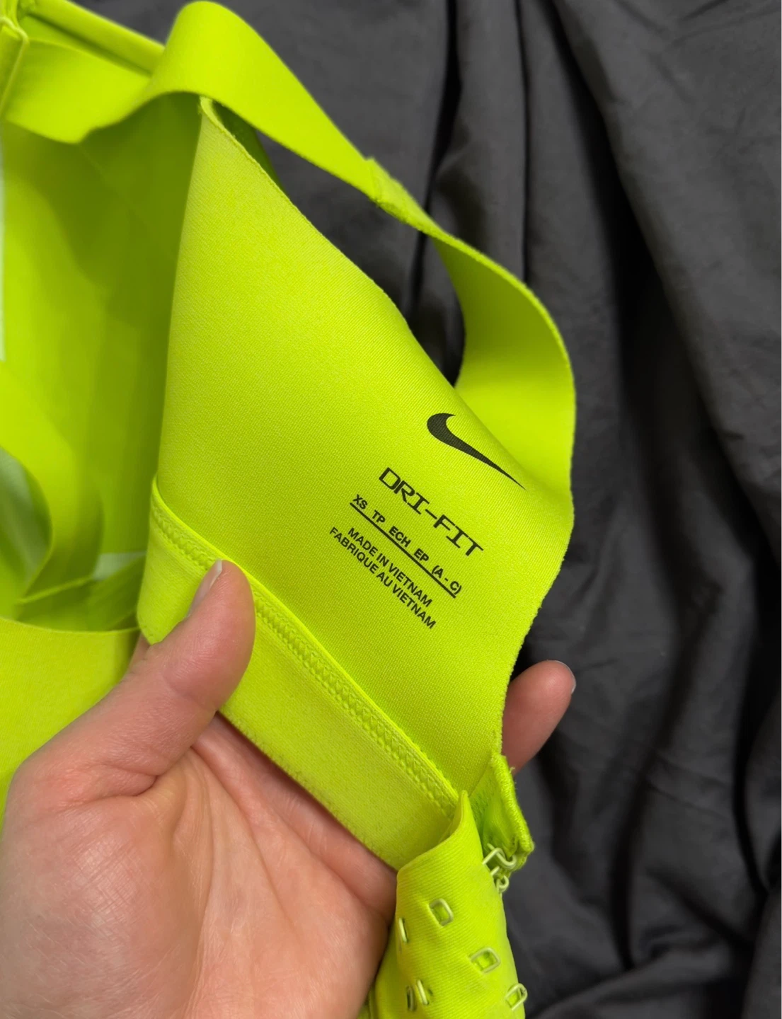 Nike Dri-Fit Sports Bra XS Neon Yellow - photo 3
