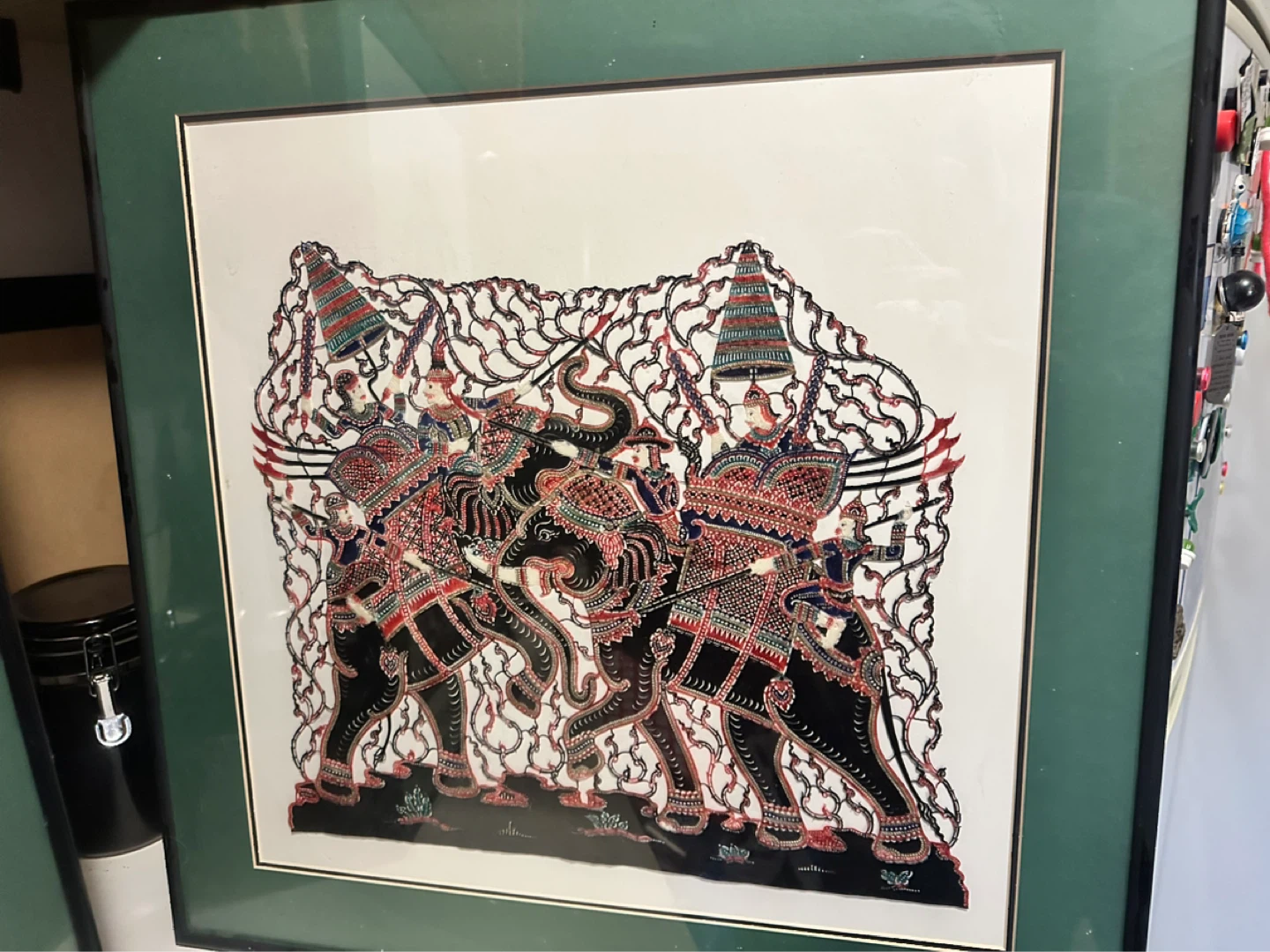 Pair of Thai shadow puppets - photo 3