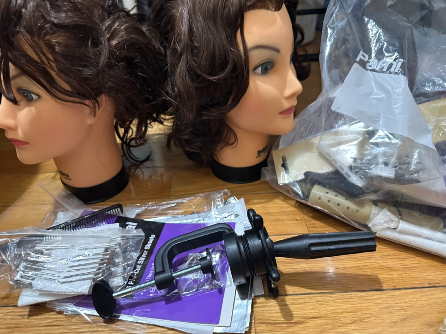 Mannequin Heads and Styling Tools Lot