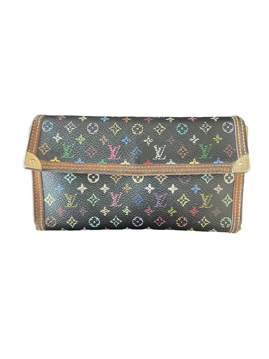 Louis Vuitton Monogram Multicolor Wallet Takashi Murakami