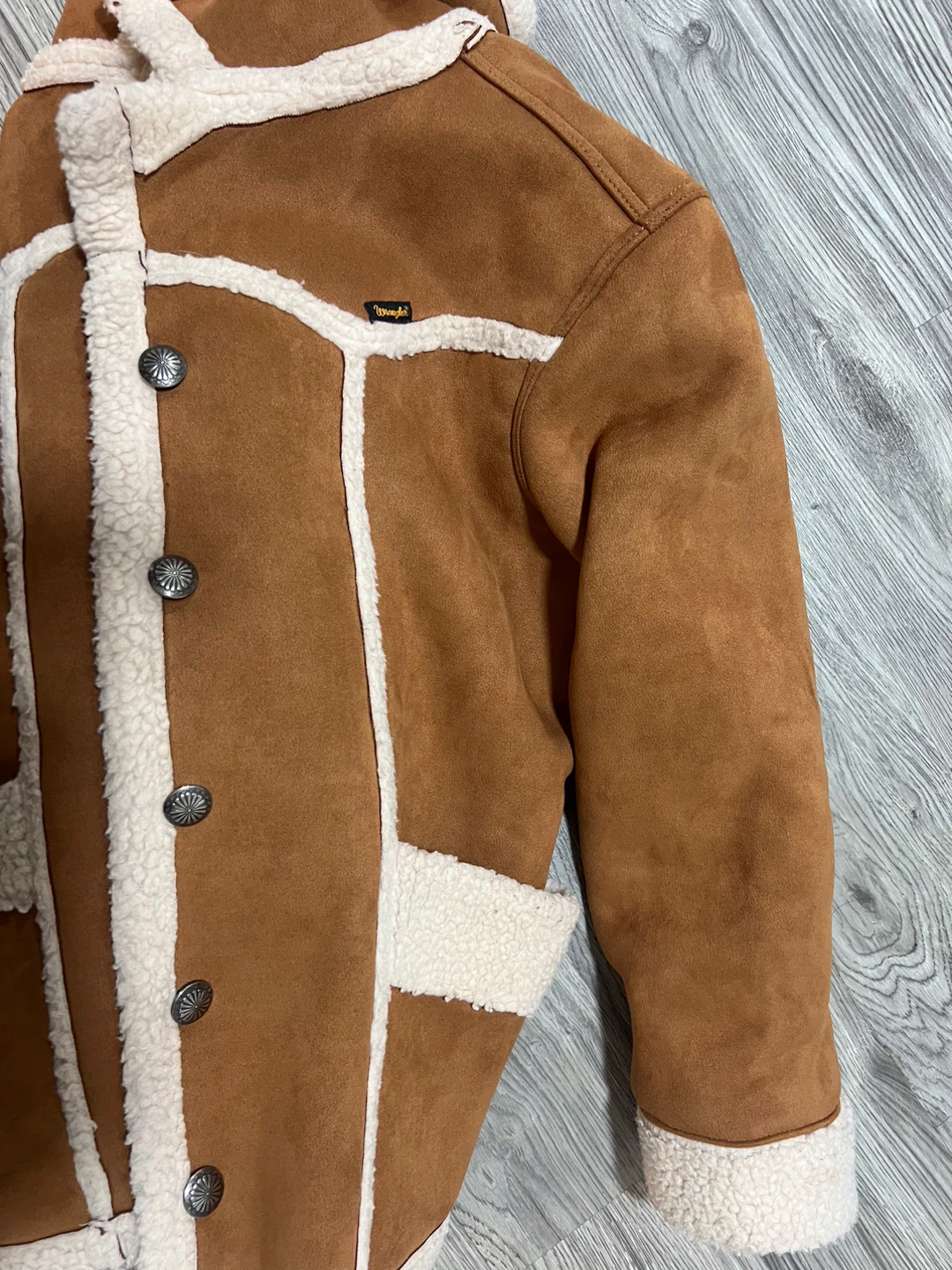 Wrangler Suede Sherpa Lined Jacket - photo 2