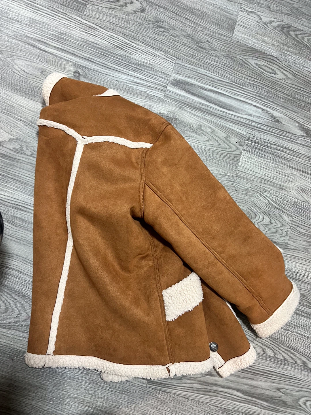 Wrangler Suede Sherpa Lined Jacket - photo 3
