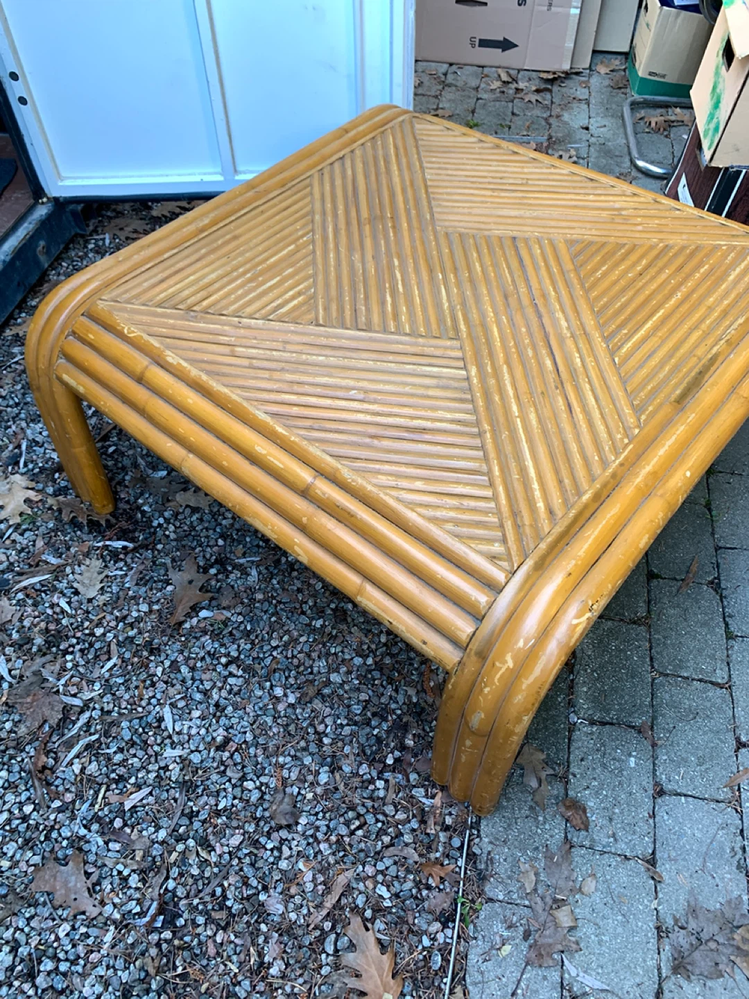 Unique bamboo coffee table - photo 2