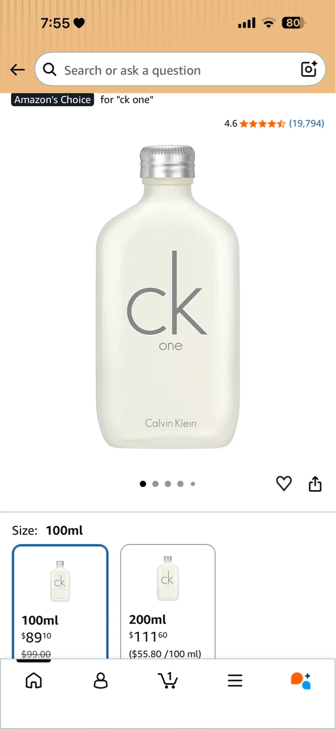 Calvin Klein CK One Eau de Toilette 100ml - photo 3