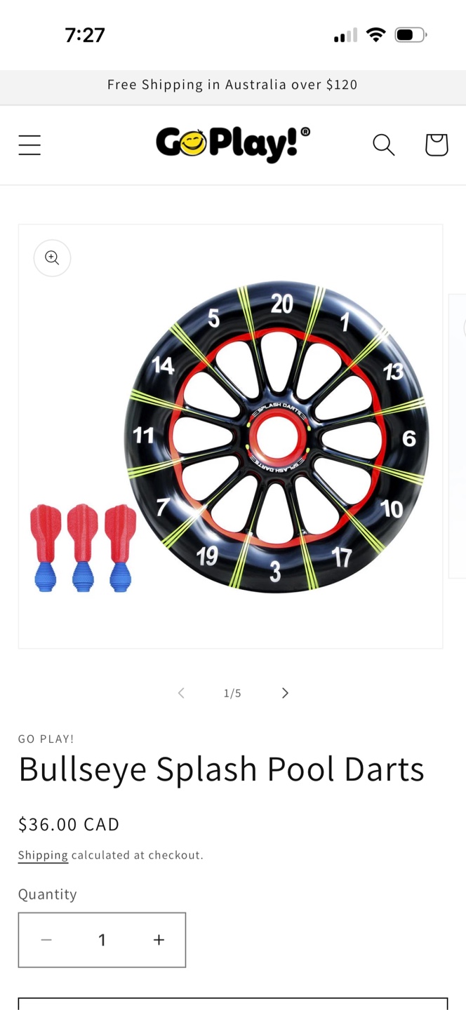 Banzai Bullseye Splash Pool Darts - photo 5