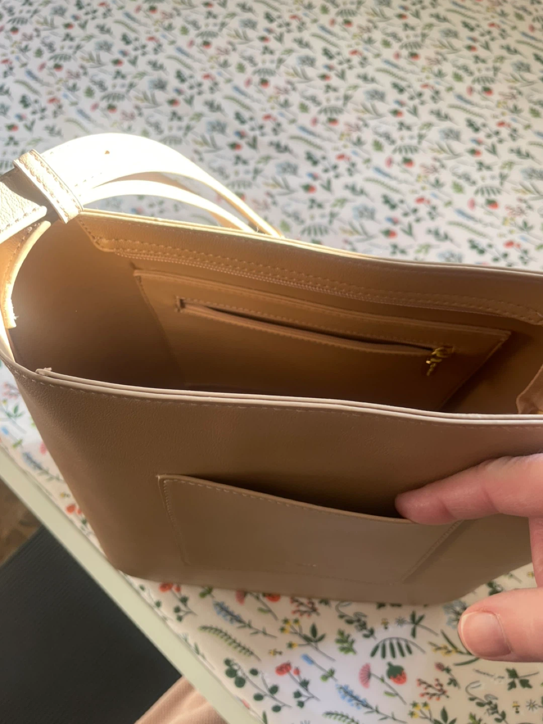 Pixie Mood Nude Beige Crossbody Tote Bag - photo 5
