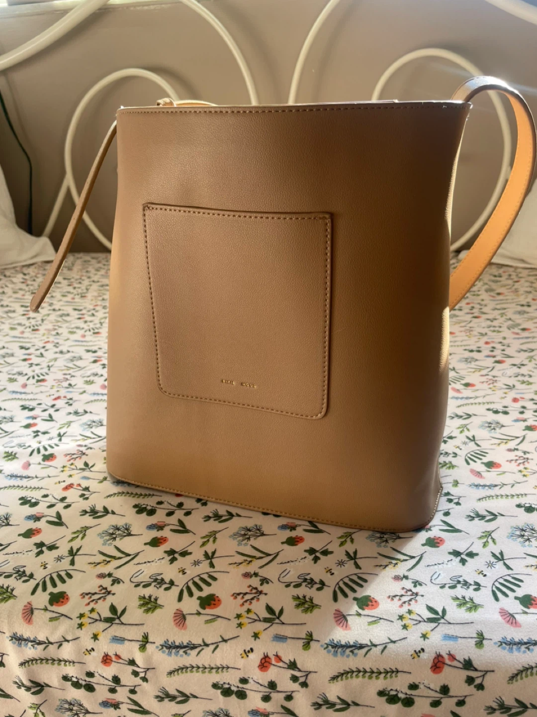Pixie Mood Nude Beige Crossbody Tote Bag