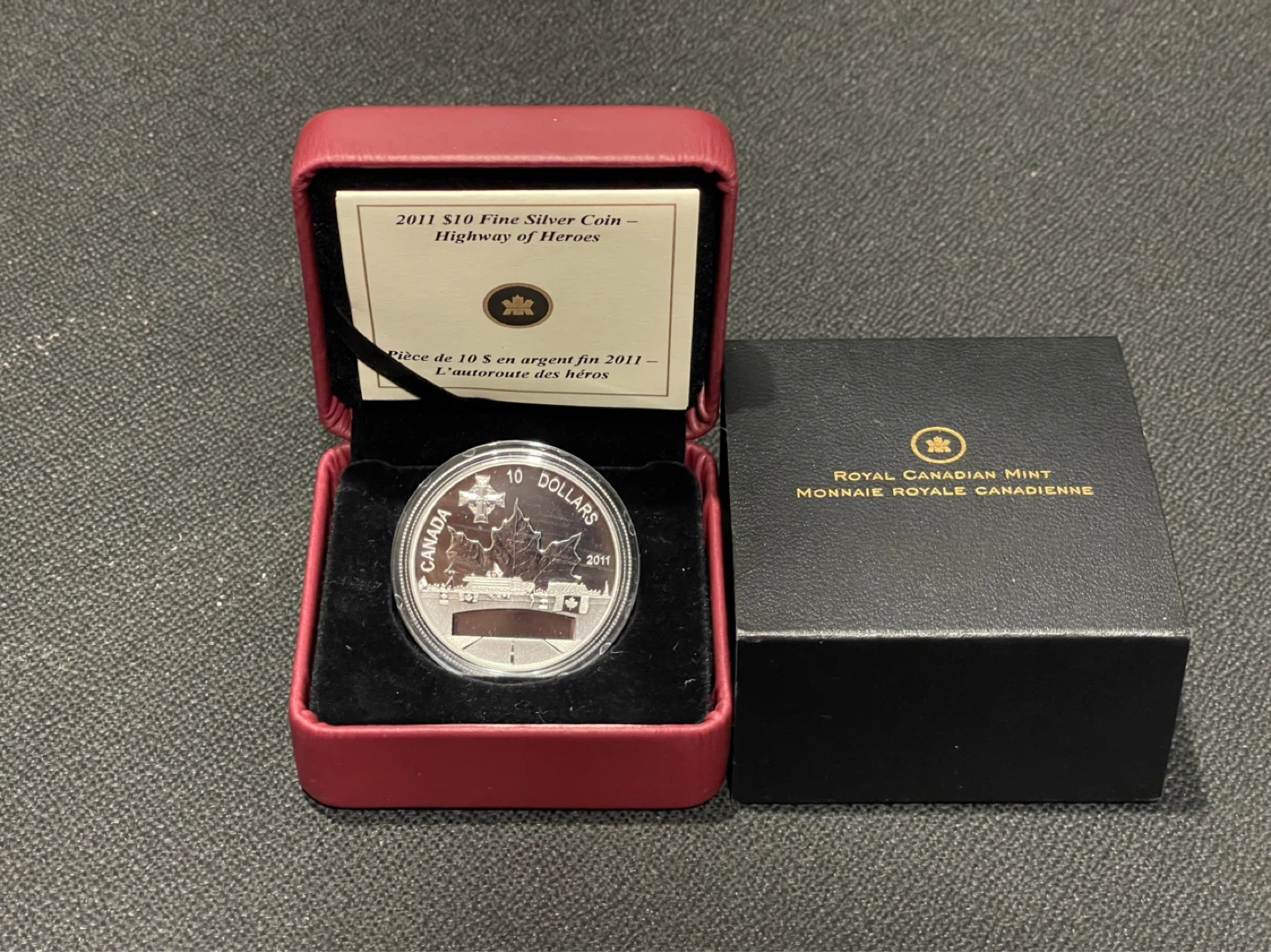 2011 $10 Fine Silver Coin - Highway of Heroes