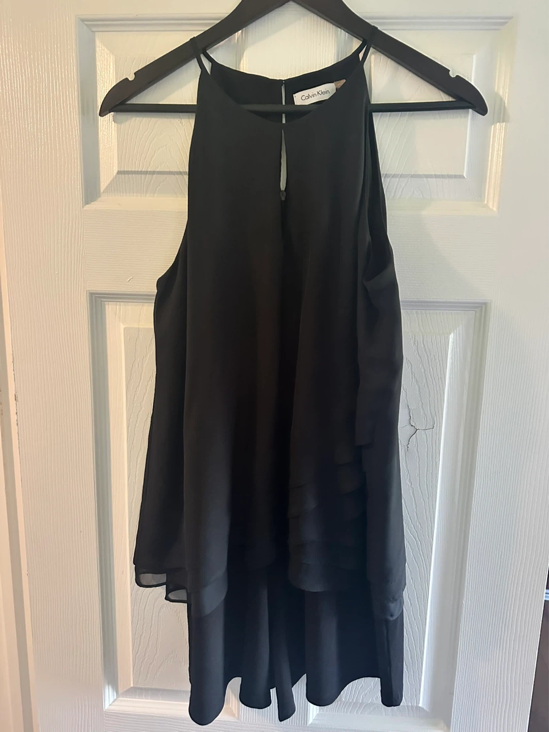 Calvin Klein Black Neck Short Overall Size 10