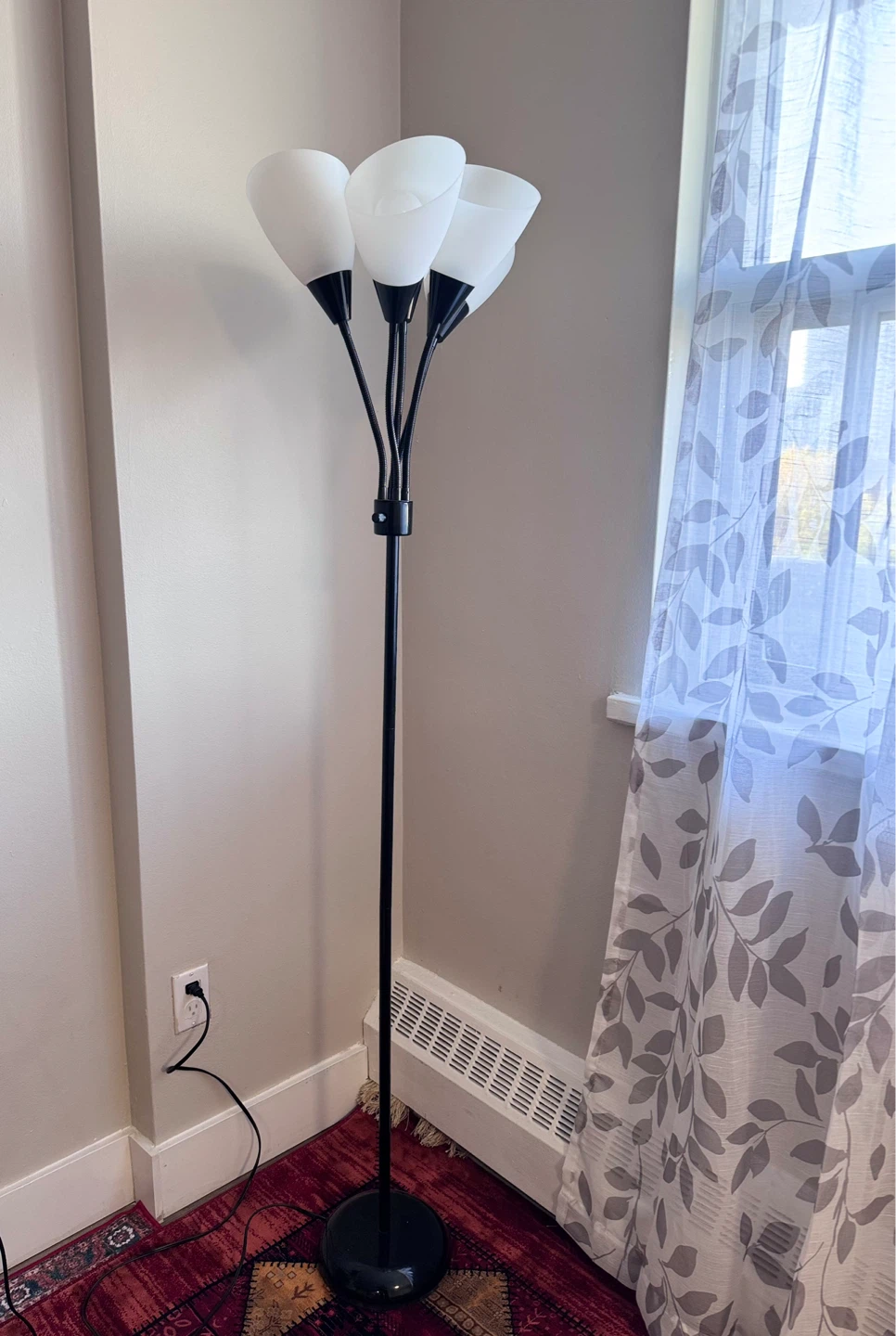 Black 5-Arm Floor Lamp - photo 2