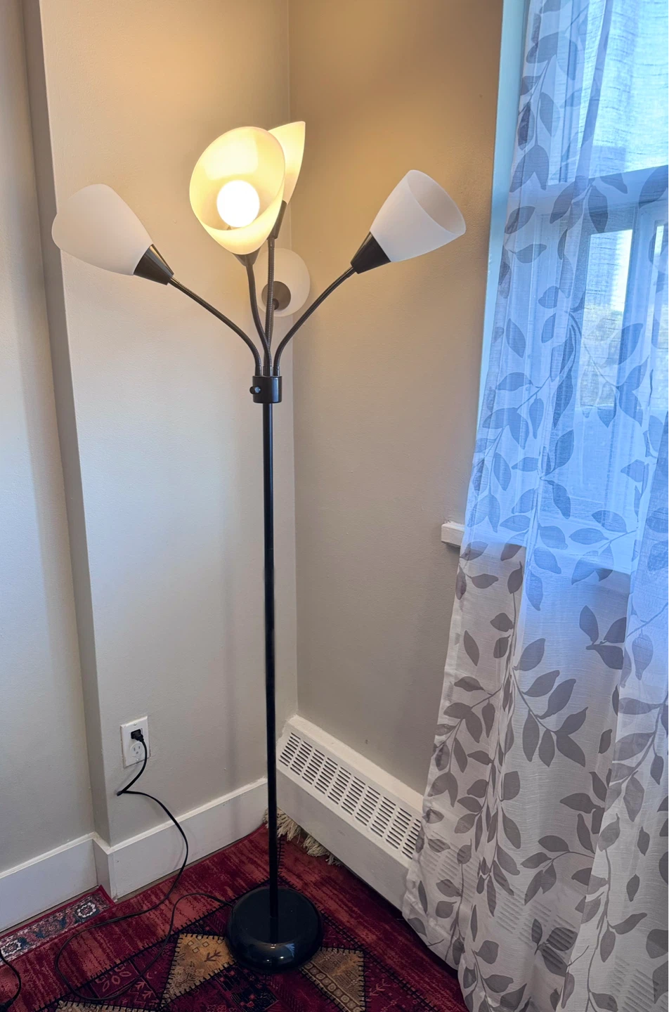 Black 5-Arm Floor Lamp - photo 3
