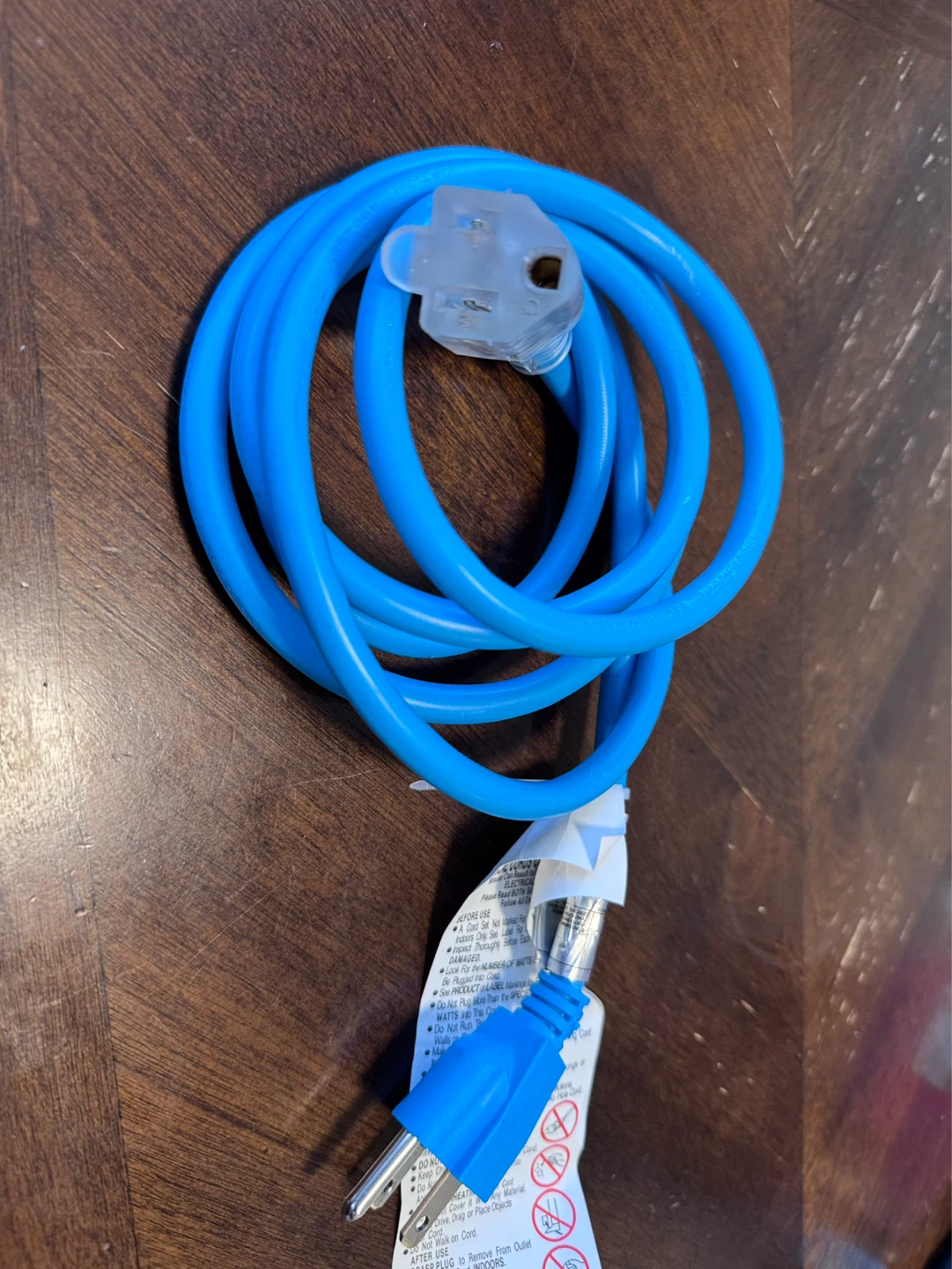 Bright Blue Extension Cord