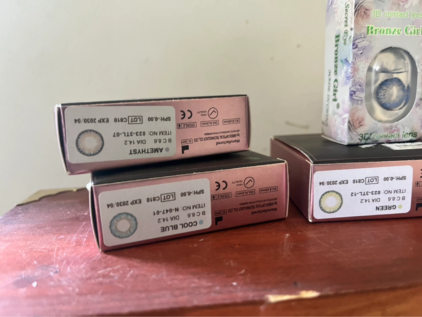 Bronze Girl 3D Colored Contact Lenses - Multiple Colours
