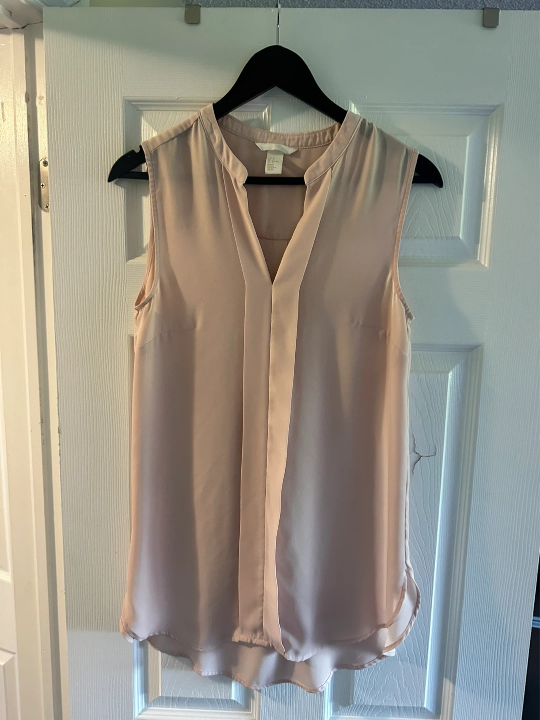 H&M Sleeveless V-Neck Blouse - Size 8