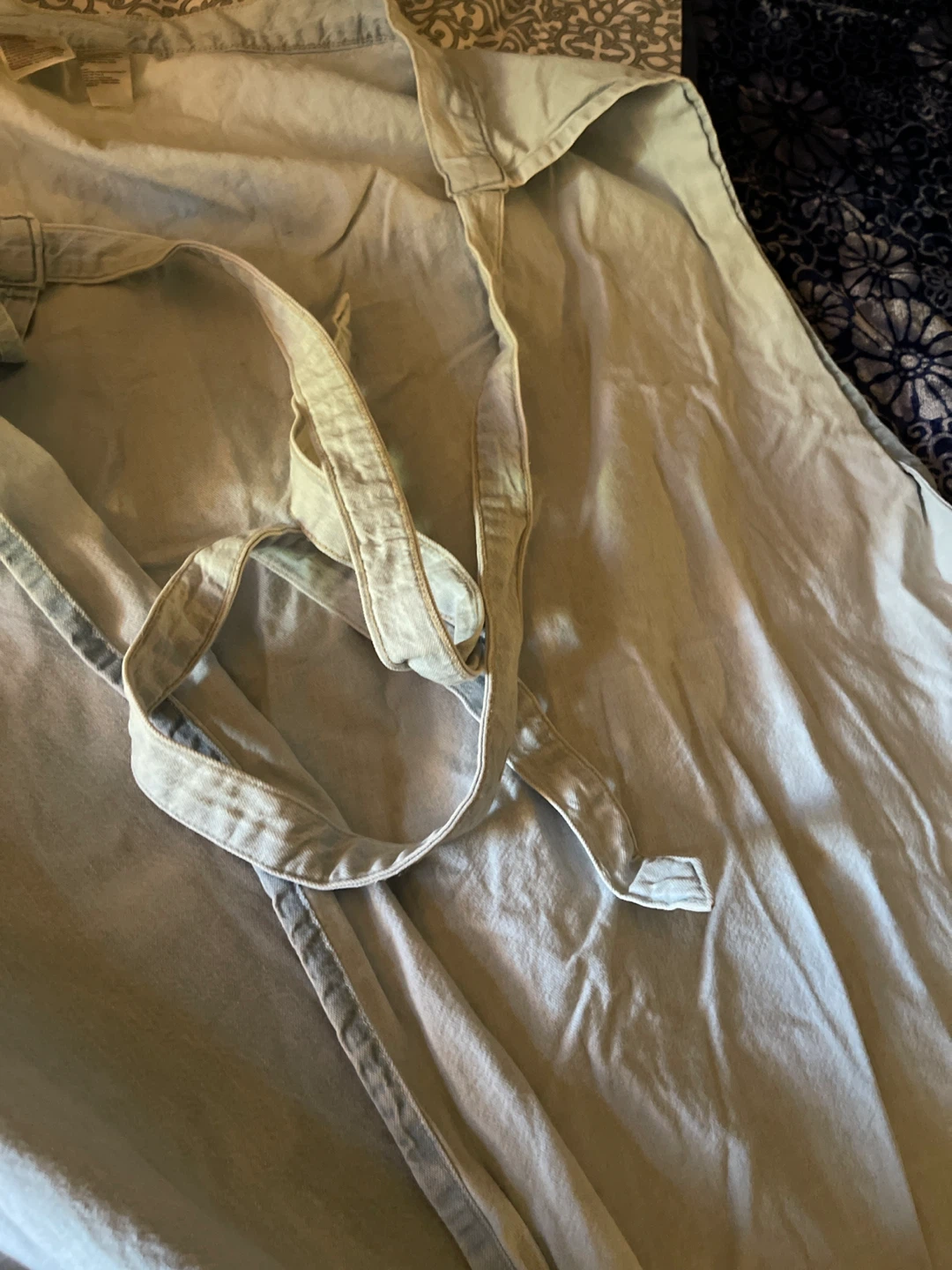 Light coloured Denim wrap Skirt - Size L - photo 3