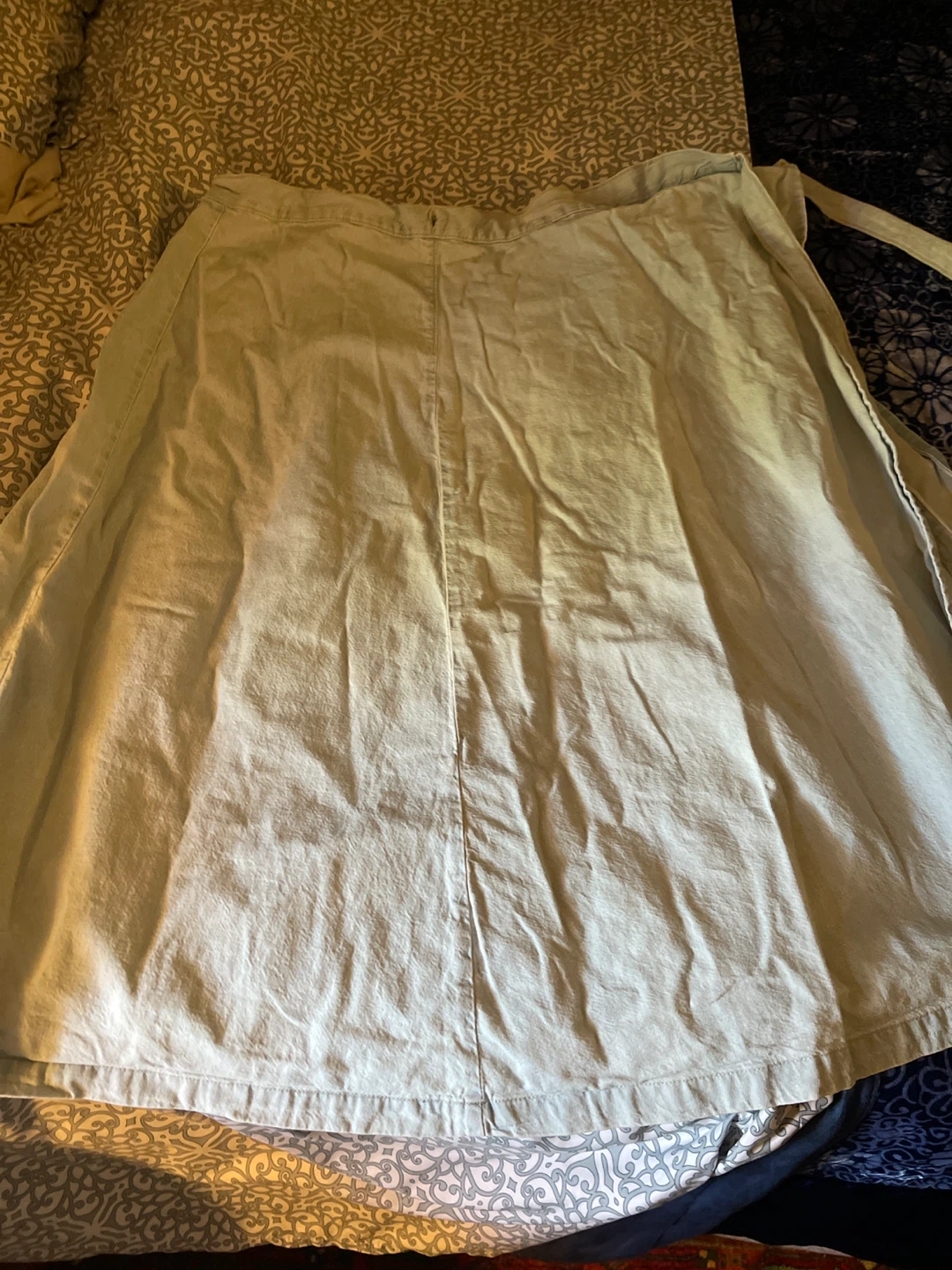 Light coloured Denim wrap Skirt - Size L