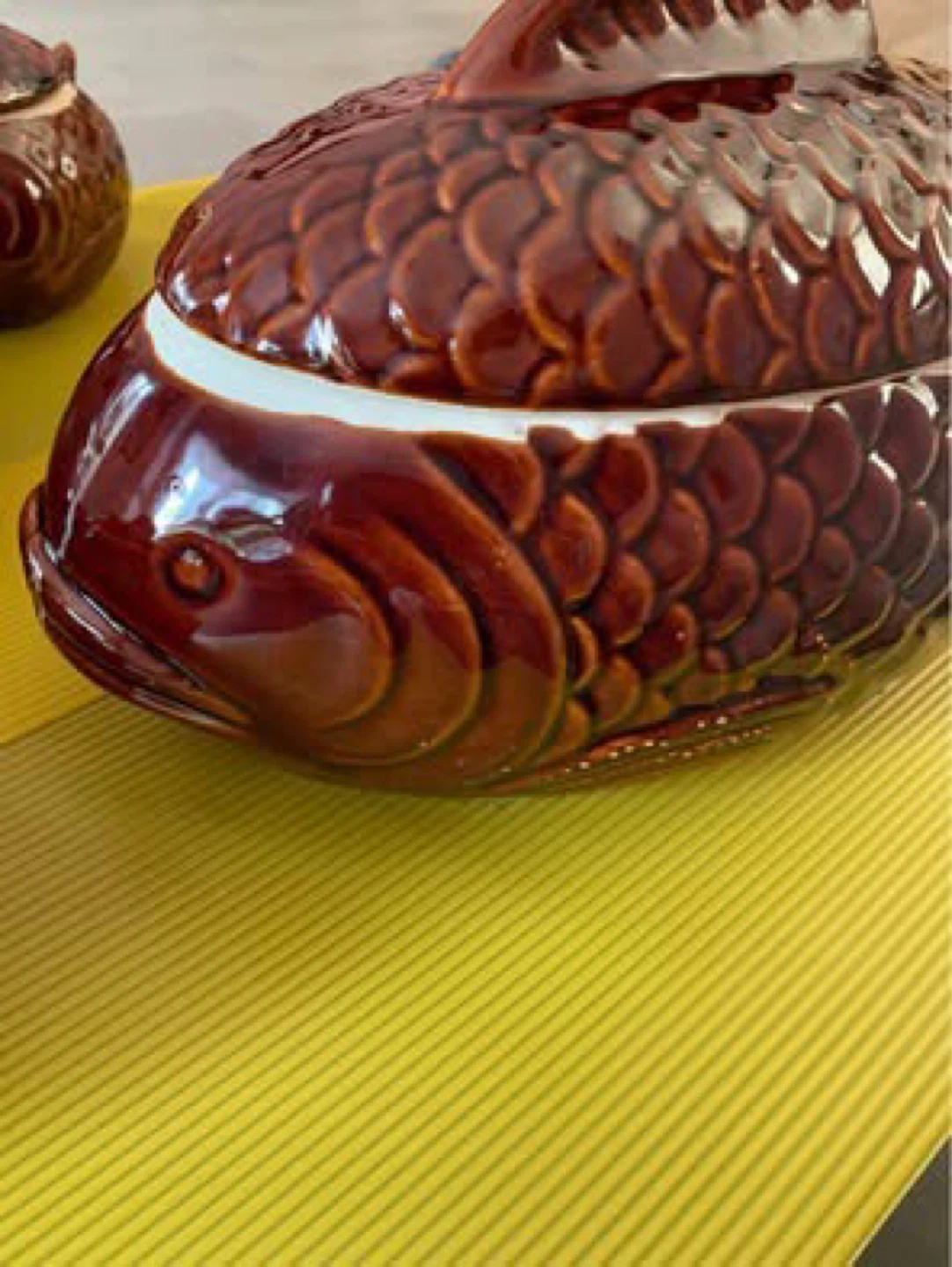 Set of 6 Ceramic Fish-Shaped Serving Dishes with Lids - photo 3
